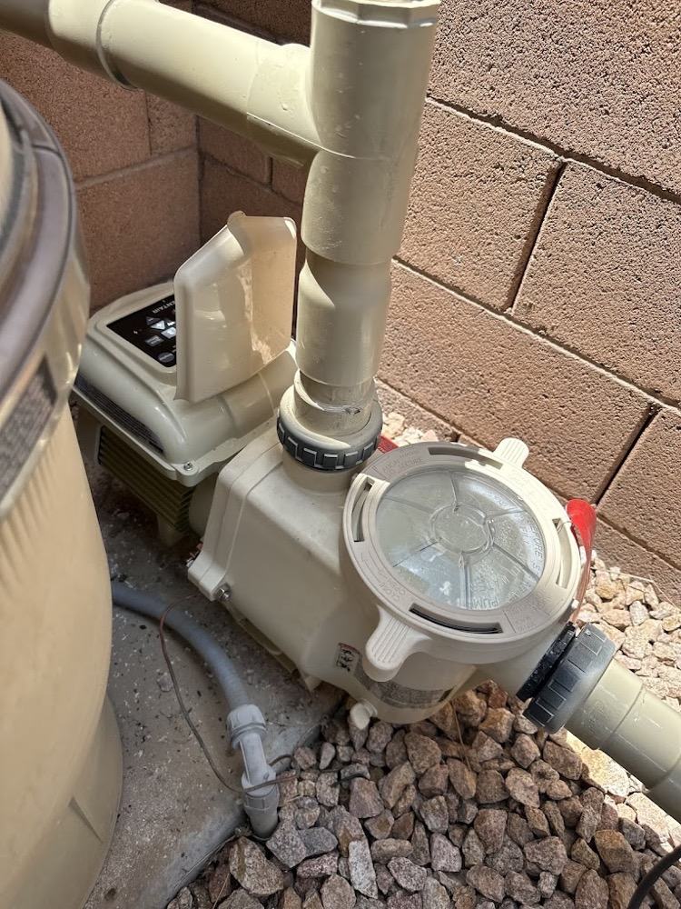 Pool pump serviced by Excellent Pool Care technician