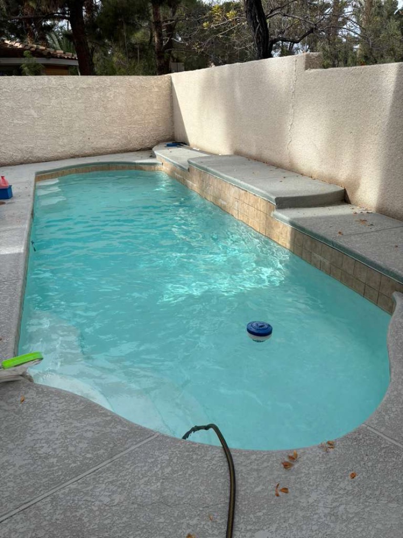 Same pool sparkling clean after Excellent Pool Care cleaning